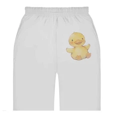 'Happy Yellow Duck Sitting' Adult Sweatpants / Joggers (JO052364)
