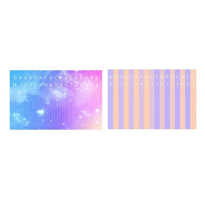 Kalimba Scale Key Sticker Percussion Parts Accs Für Lernende Musikset