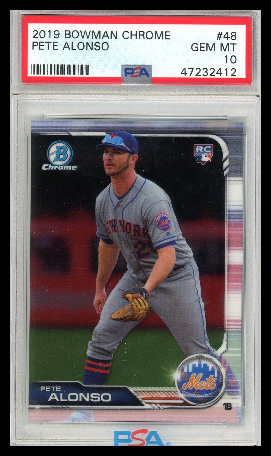 Pete Alonso 2019 Bowman Chrome #48 PSA 10 Gem Mint Rookie Card New York Mets