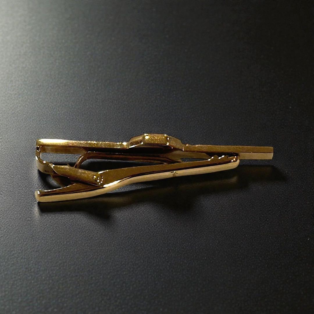Yves Saint Laurent Tie Pin Gold with Box (Excellent Condition) thumbnail 3