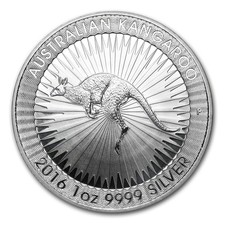 2016 Australia 1 oz Silver Kangaroo BU 75.60 per troy oz
