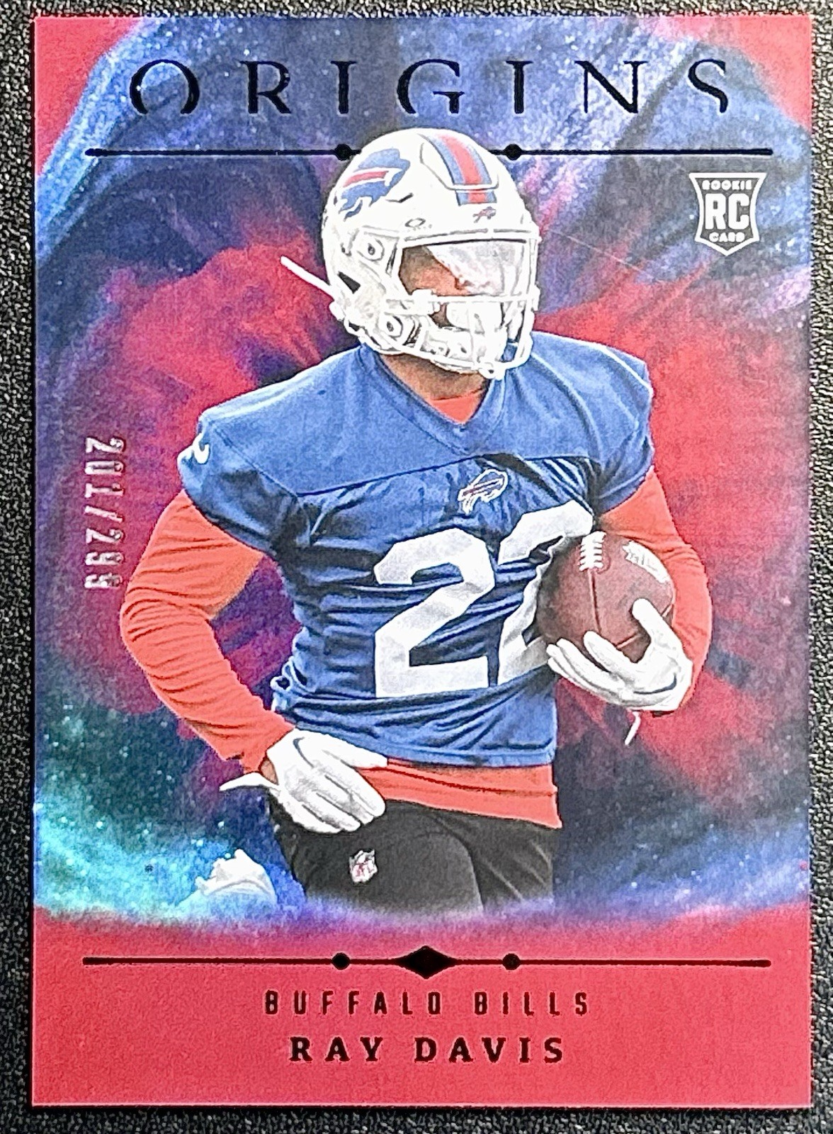 2024 Panini Origins - Rookies Ray Davis #131 Holo Red /299 (RC)
