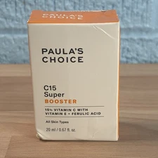 Paula's Choice C15 Super Booster 15% Vitamin C w/E +Ferulic Acid 20ml/.67oz BNIB