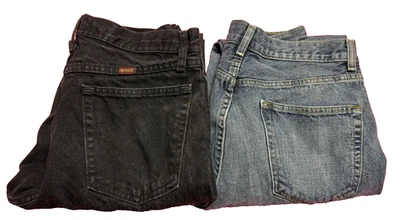 Combo of 2 Men's Jeans in size 32x32=1 Rustler Black Jean & 1 Route 66 Blue Jean - Image 1 of 4