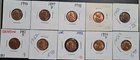 1946-1955 P,D,S, Lincoln Wheat Cents, Lot Of 10, UNC/BU, See Description