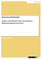 Anna Lena Slowikowski | Aufbau Und Einsatz Eines Steuerlichen...