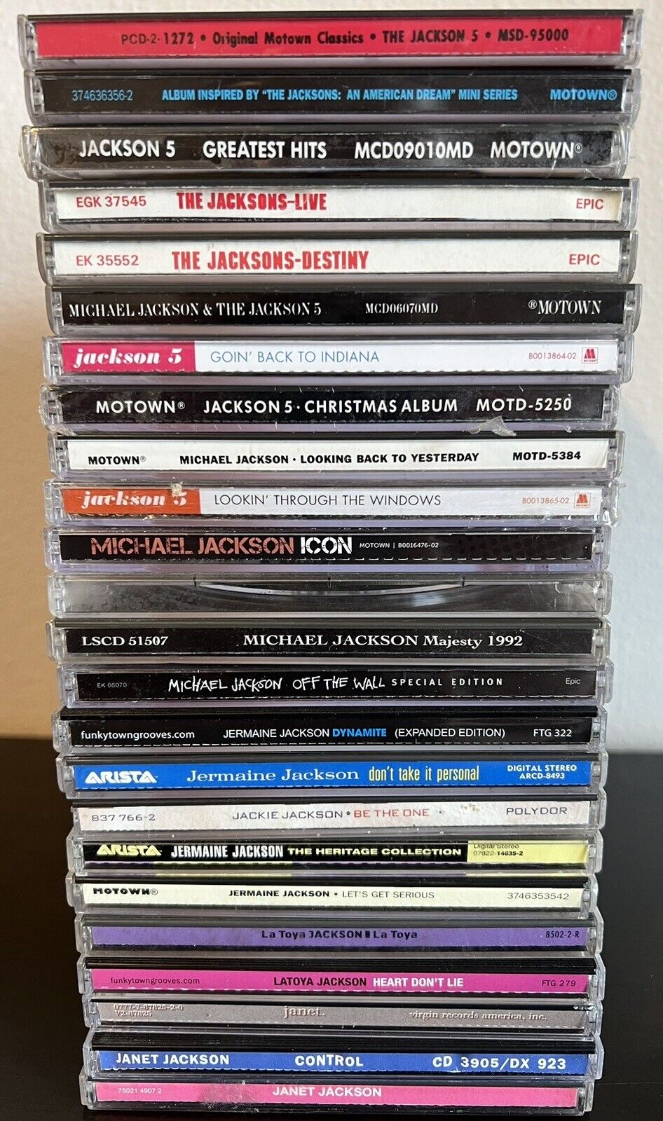 Michael Jackson 5 Janet Latoya Jermaine Jackie Motown Majesty Lot of 24 CDs
