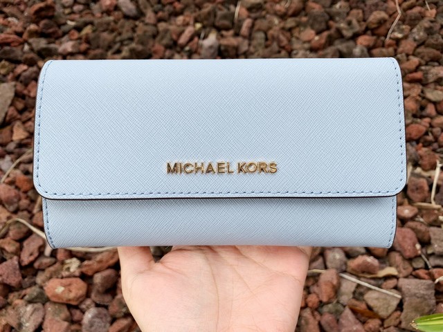 michael kors pale blue wallet
