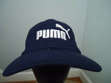 Puma Baseball Cap Strapback Blue Embroidered Logo / Sign Cotton One Size