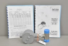 Omega FLSC-62A Loop Powered 4-20mA Transmitter w/ FTB-907 Gas Turbine Flowmeter