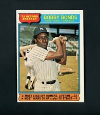 Bobby Bonds 1976 Topps Record Breaker - NY Yankees #2 EX-MT