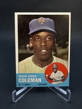 1963 Topps Baseball Choo Choo Coleman Card #27 EX  sc
