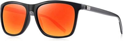 AMEXI Sonnenbrille polarisiert Herren Damen Sonnenbrille Al-Mg Metallgestell leicht