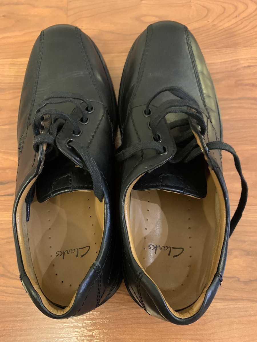 Clarks Men\'s Black Leather Casual Dress Lace Up Oxford Shoes Sz 9 M. Preppy Clarks Men main image 3