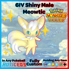 ✨Shiny Meowstic Male 6IV✨ Pokemon Scarlet & Violet 🚀Fast🚀 Indigo Disk