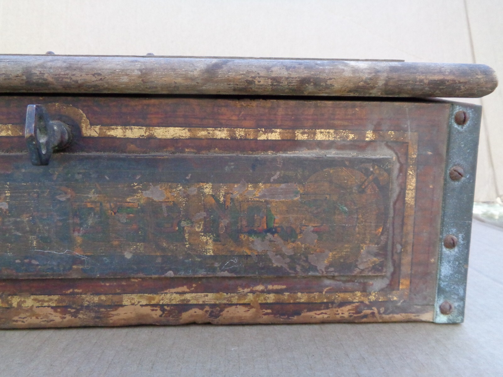 1800's Seneca Falls NY Wood Fire Engine Tool Box? Gleason & Bailey MFG Co O.H.3. eBay