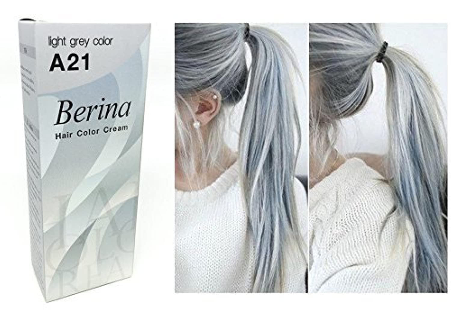De Tinte Para El Cabello Permanente Gris Plateado Claro