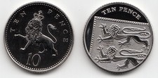 UK Ten Pence Coins 10p 1982 to 2026 Choose your Year - Brilliant Uncirculated