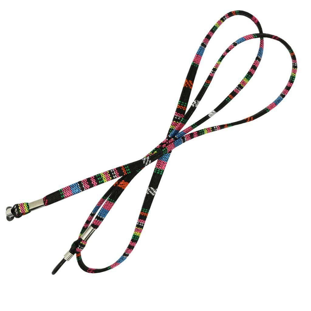 Brillen-Umhängeband Aus Schwarzem Cord – Halter Für Sonnenbrille & Lesebrille