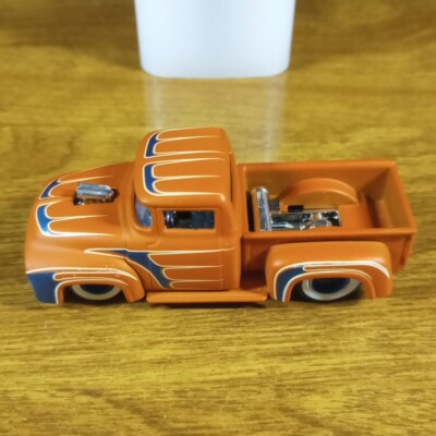 Hot Wheels Wayne's Garage Custom '56 Ford Truck Flat Orange