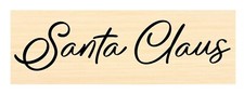 Santa Claus signature rubber stamp