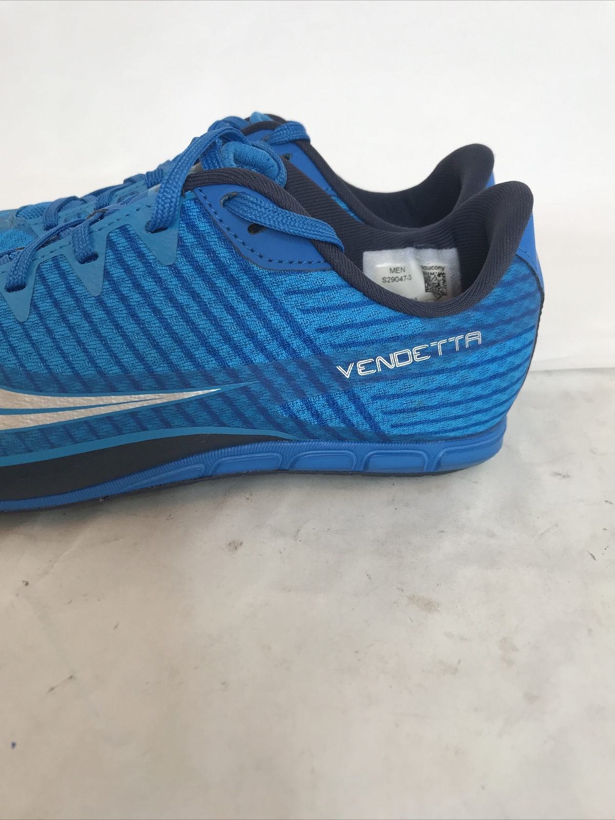 SAOLA Scarpe da corsa Saucony Vendetta US 6 tacchetti blu S29047 3 argento