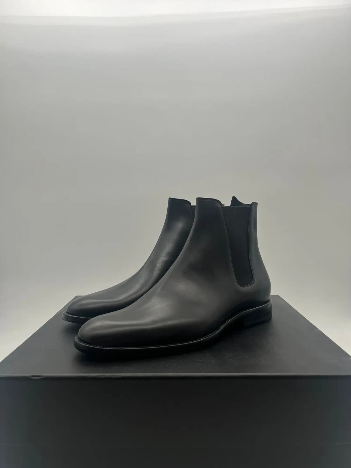 Stivali Saint Laurent Paris Classic Wyatt Chelsea neri nuovi con etichette 40