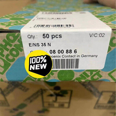 50Pcs/Box New For Phoenix Contact terminal fixture E/NS 35 N 0800886#XR
