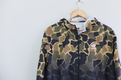 Adidas Originals Windbreaker jacket M Camo Green drip