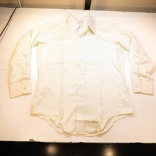 VINTAGE 1960s ARROW ULTRESSA 100 DAVRON POLYESTER SHIRT Sz 15.5 - 32 Polka Dot