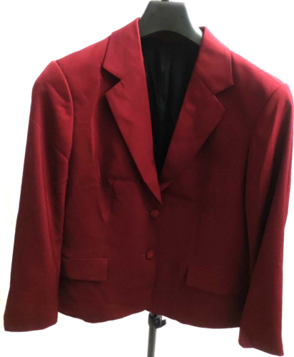 Giorgio Armani Suit Jacket Women Extra Small Red Made In Italy Chest 38in L 25in - Picture 1 of 4