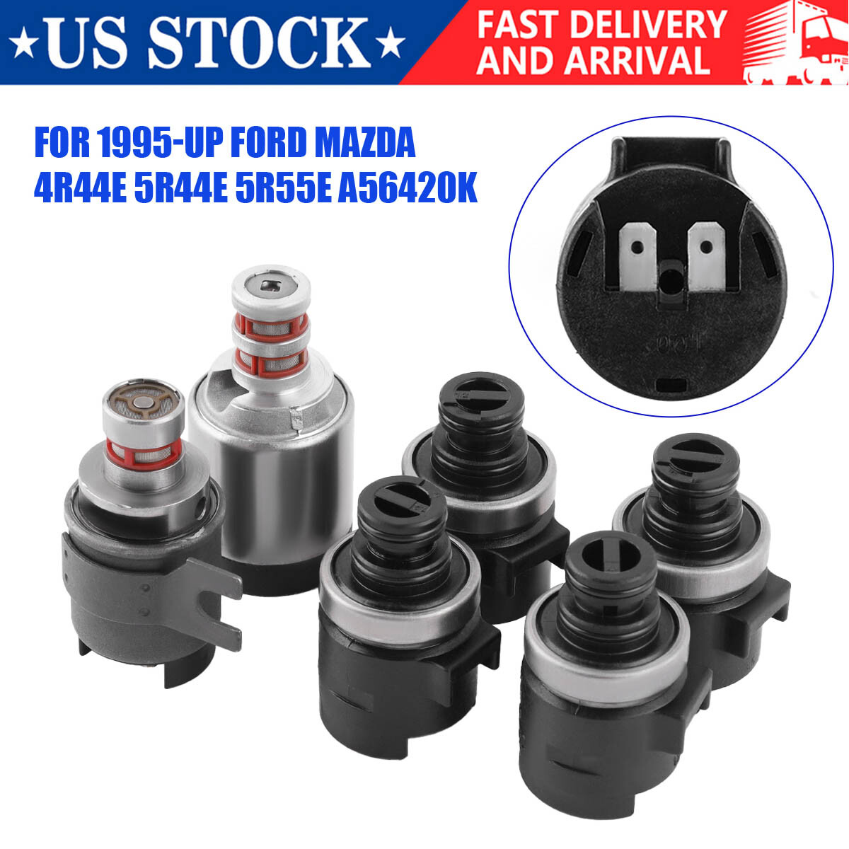 5R55E 4R44E Transmission Shift Solenoid 6Pcs/Set For Ford Ranger