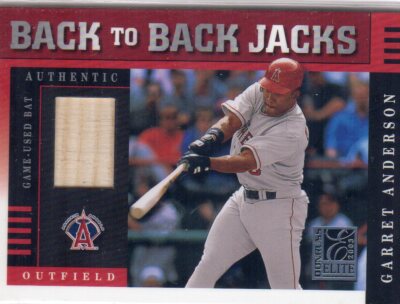 2003 Donruss Elite Back to Back Jacks #26 Garret Anderson Troy Glaus /125