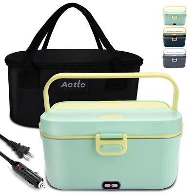 Electric Lunch Box 2l 90w Fast Heating 12v/24v/110v Heated Portable Food Warme