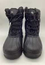 Unbranded Men’s Black Faux Fur Snow/Rain Outdoor Waterproof Boots Sz.11 US/44 EU