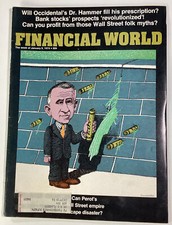 Financial World Magazine Vtg 1974 Rare Ads Ross Perot EDS Music Occidental Crous