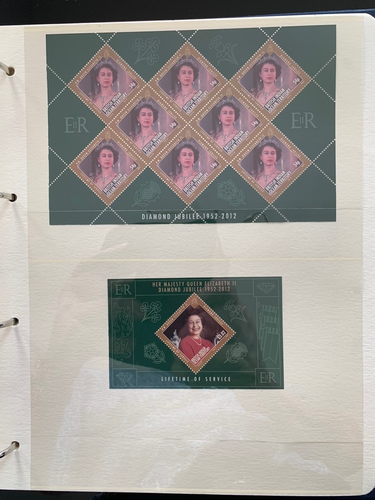 WESTMINSTER 2012 QUEENS DIAMOND JUBILEE COMMONWEALTH MNH SHEET COLLECTION ALBUM - Picture 11 of 17