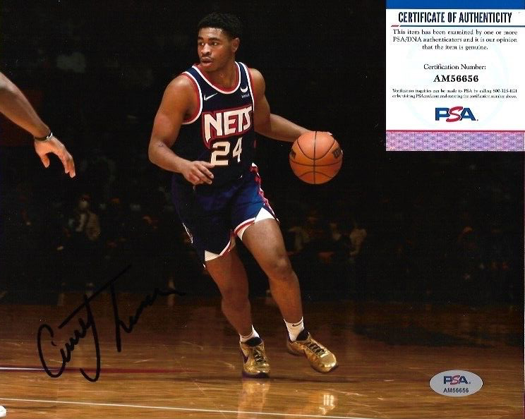 CAMERON THOMAS Autographed Signed Brooklyn Nets CAMERON CAM THOMAS 8X10 photo w/COA PSA AM56656 