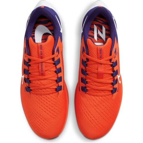 Nike Air Zoom Pegasus 38 Clemson Tigers NCAA Men Shoes Size 10 Orange DJ0819-800 - Picture 4 of 23
