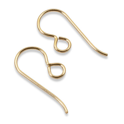 4-Pack Gold Filled Ear Wires Regular Loop USA Made Premium Earring Hooks 14k/20