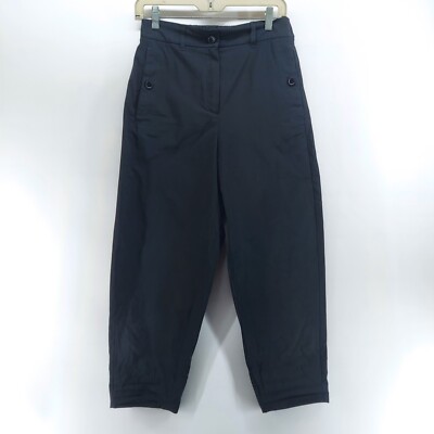 MAX MARA women's size 2 pants Crop Chino Trousers Black