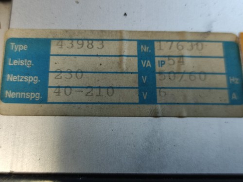 43983 Regelgerät Schwingantriebe Linearförderer Schwingförder - Bild 5 von 5