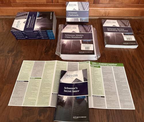 2023 CFA Exam Prep Set Level 1 (5 books-complete set) - Paperback - VERY GOOD-image