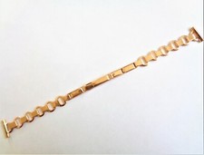 Vintage 12 mm 1950s New Old Stock Rose Gold Plated Ladies Watch Bracelet