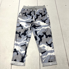 Gray Camouflage Print Pull-On Joggers Women's Size Medium