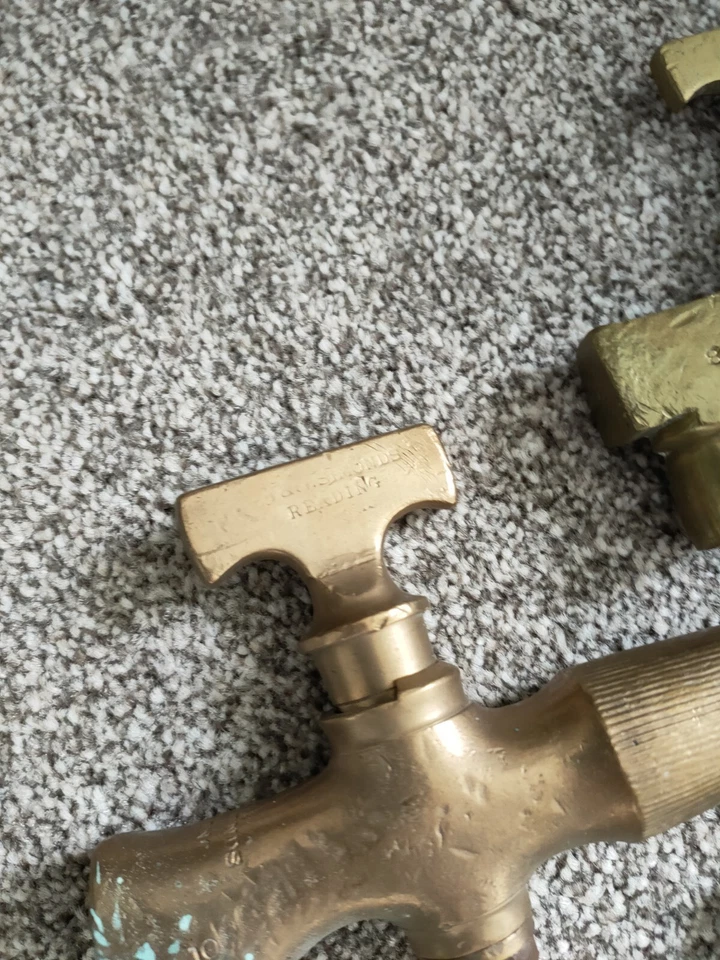 Vintage Brass Keg / Beer Barrel Tap Spigot x27 black white whiskey racco London  - Image 3 of 4