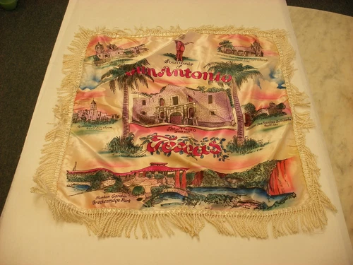 Vtg WW2 US Military Army Air Force - Sweetheart Pillow Case - San Antonio TX  #7