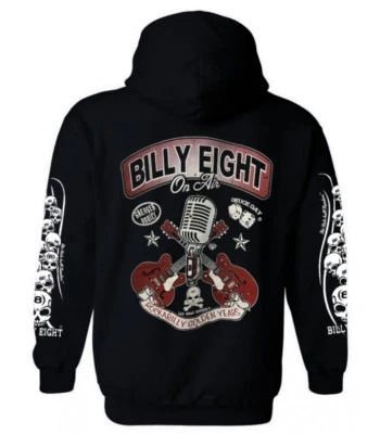 EIGHT EIGHT EIGHT Sweat capuche Billy Eight fermeture zip On air📌4a .
