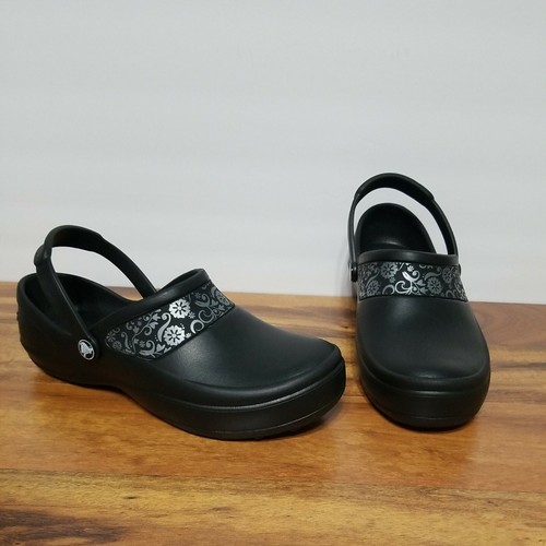 black nursing crocs