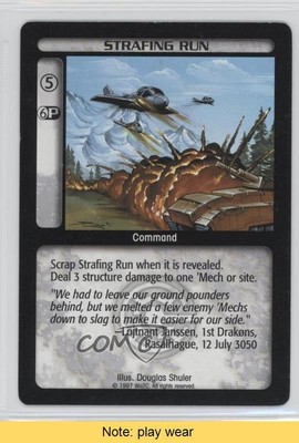 1996-98 Battletech CCG Strafing Run READ 2s8